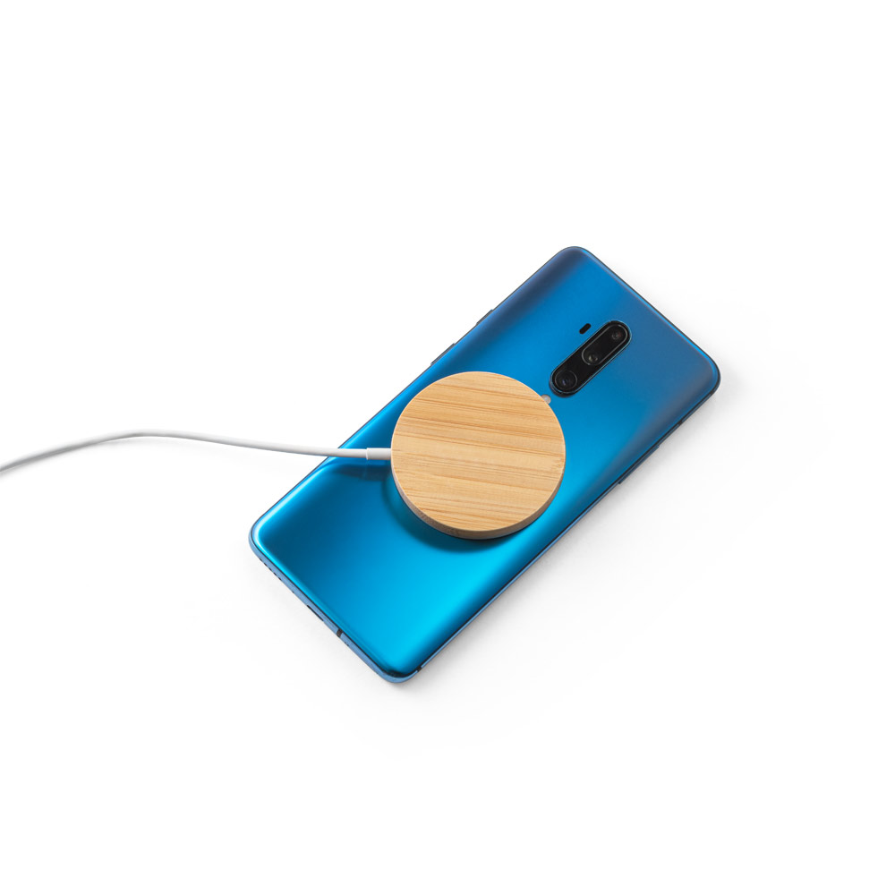 Carregador magnético wireless em bambu 15 w - 5
