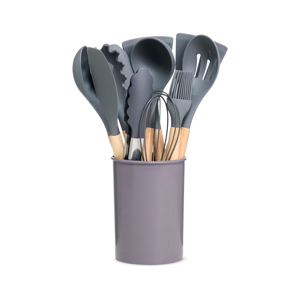 Kit c/ 12 utensílios de cozinha em silicone - 5