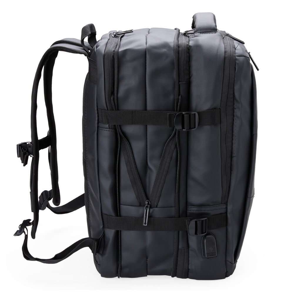 Mochila expansível de couro sintético 15,6" - 3