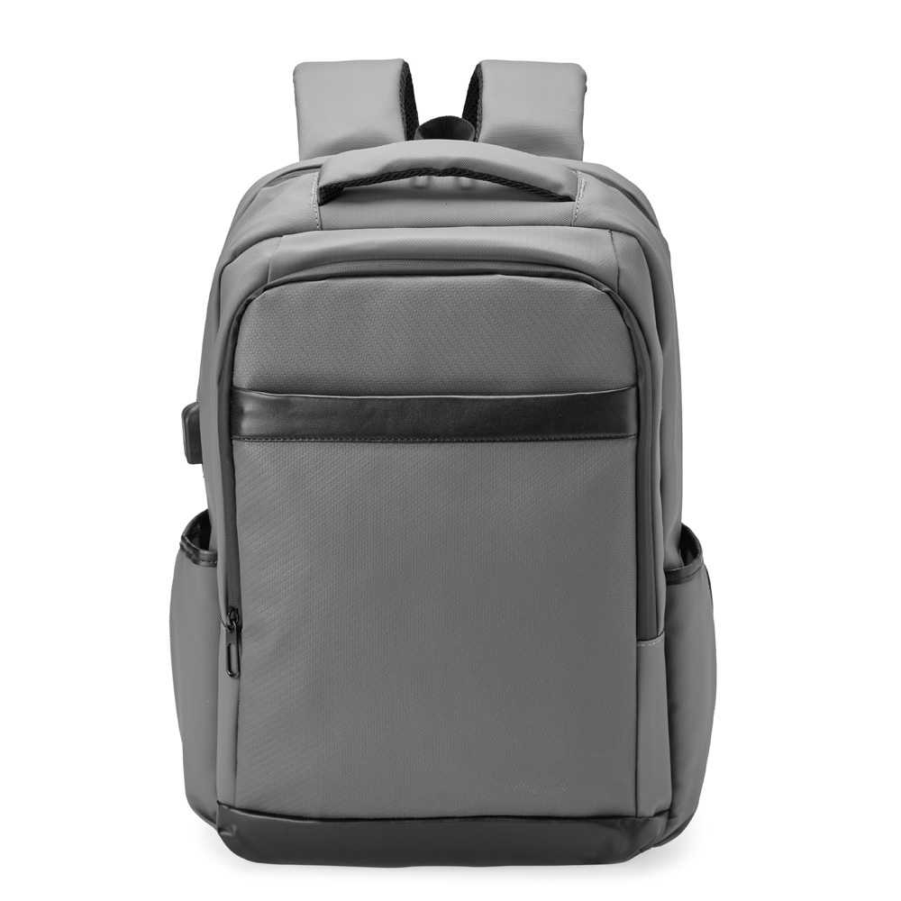 Mochila couro sintético usb 15,6" - 3
