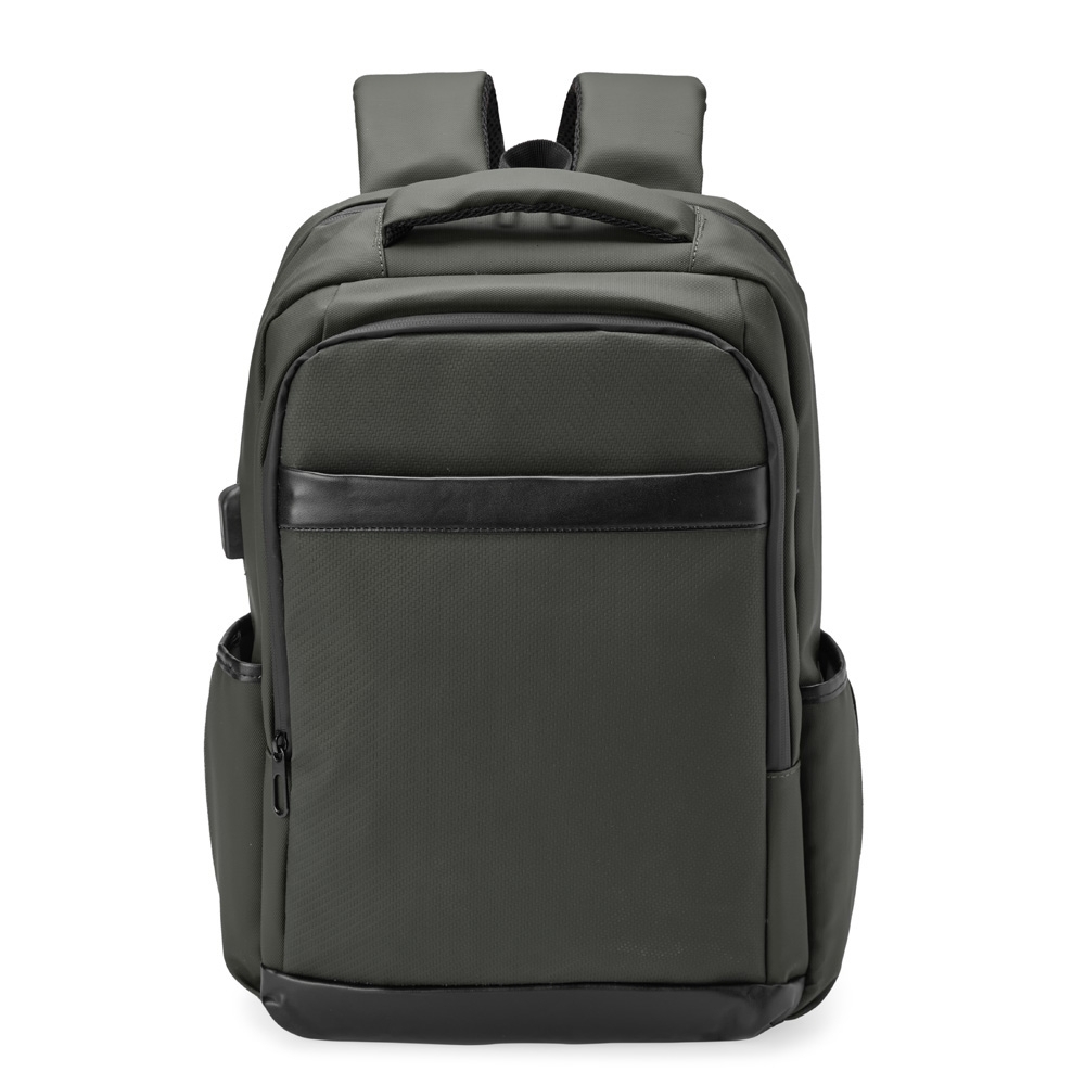 Mochila couro sintético usb 15,6" - 4