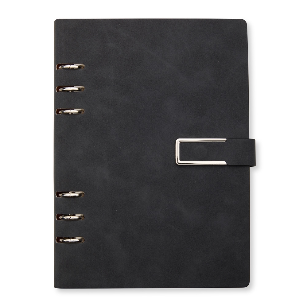 Caderno fichário em pu com pauta 22x16 - 6
