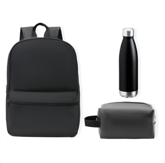 Mochila necessaire e garrafa 3 pçs - 2