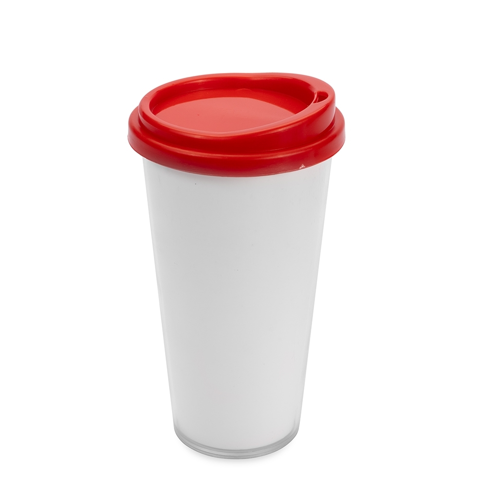 Copo plástico duplo 400 ml - 6