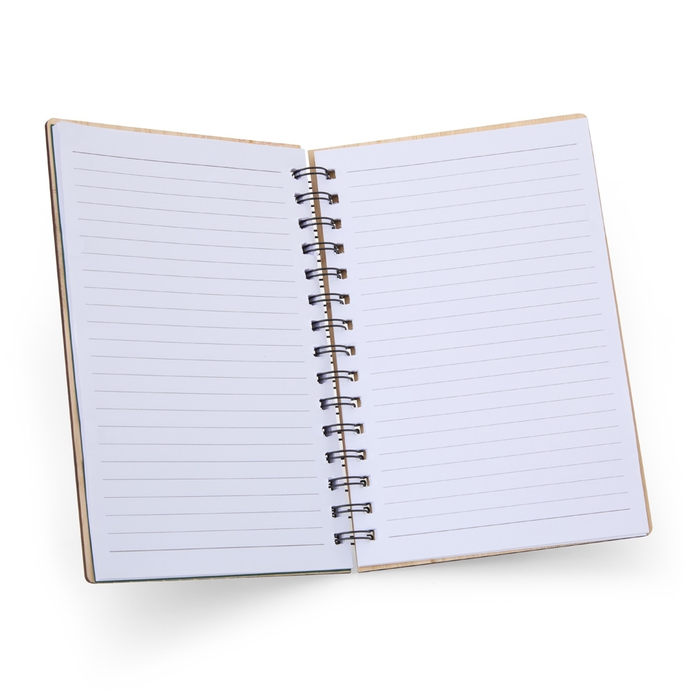 Caderno bambu com pauta 21 x14 - 2