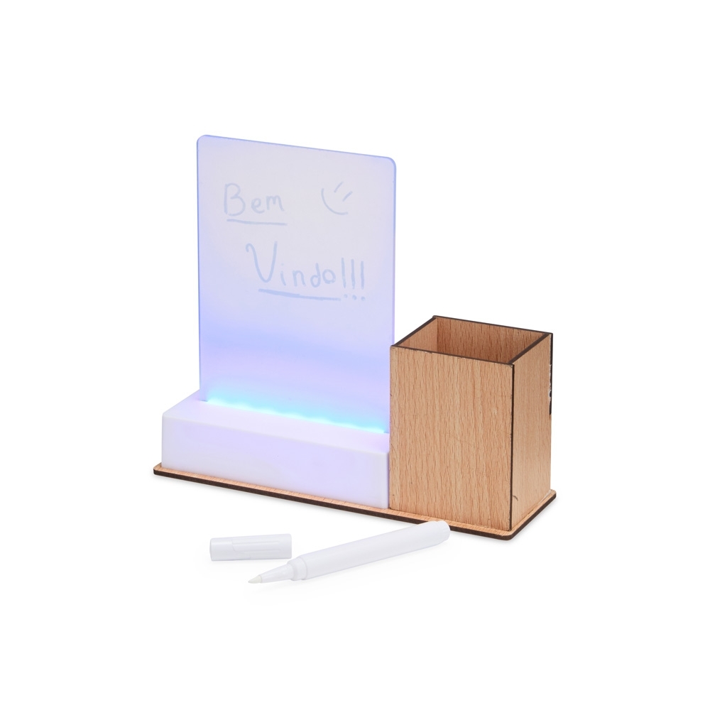 Quadro de mensagens led com porta-caneta - 2