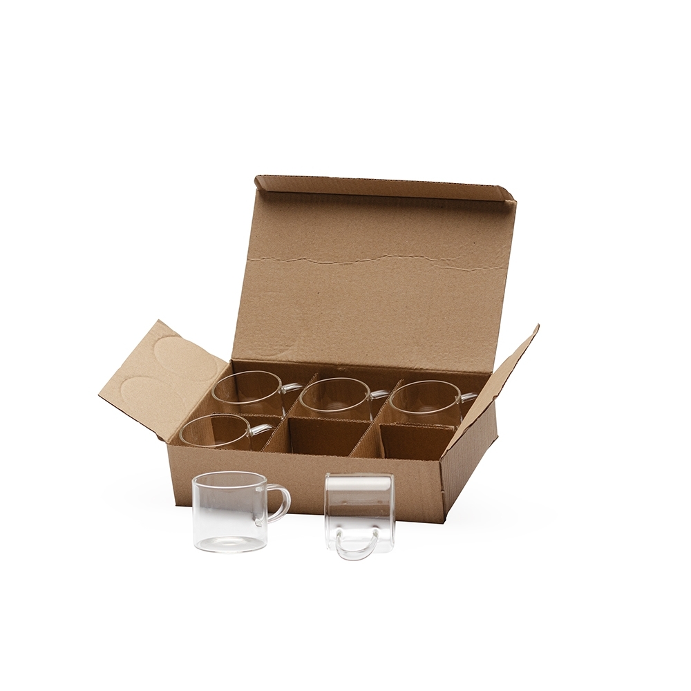 Kit xícaras de vidro 6 peças 100ml - 2