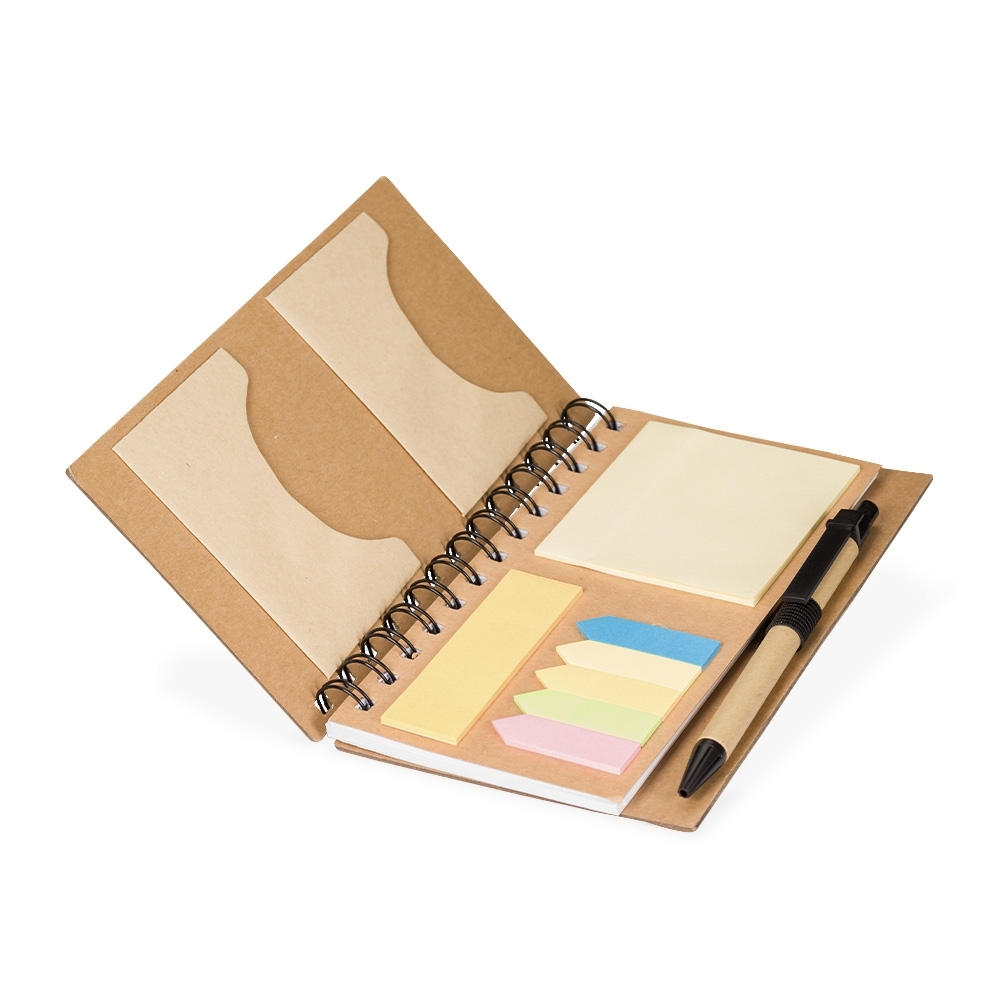 Caderno ecológico com pauta e caneta 17x12 - 2