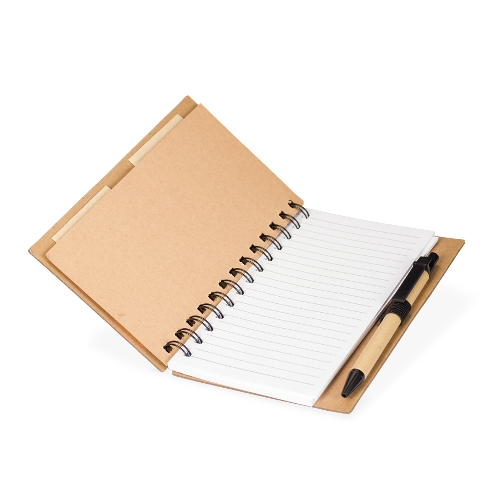 Caderno ecológico com pauta e caneta 17x12 - 3