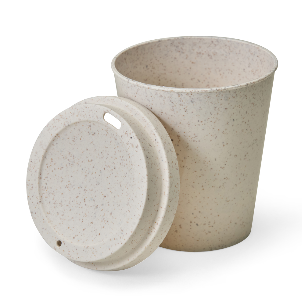 COPO ECOLÓGICO CAFÉ 350ML – FIBRA DE ARROZ - 1
