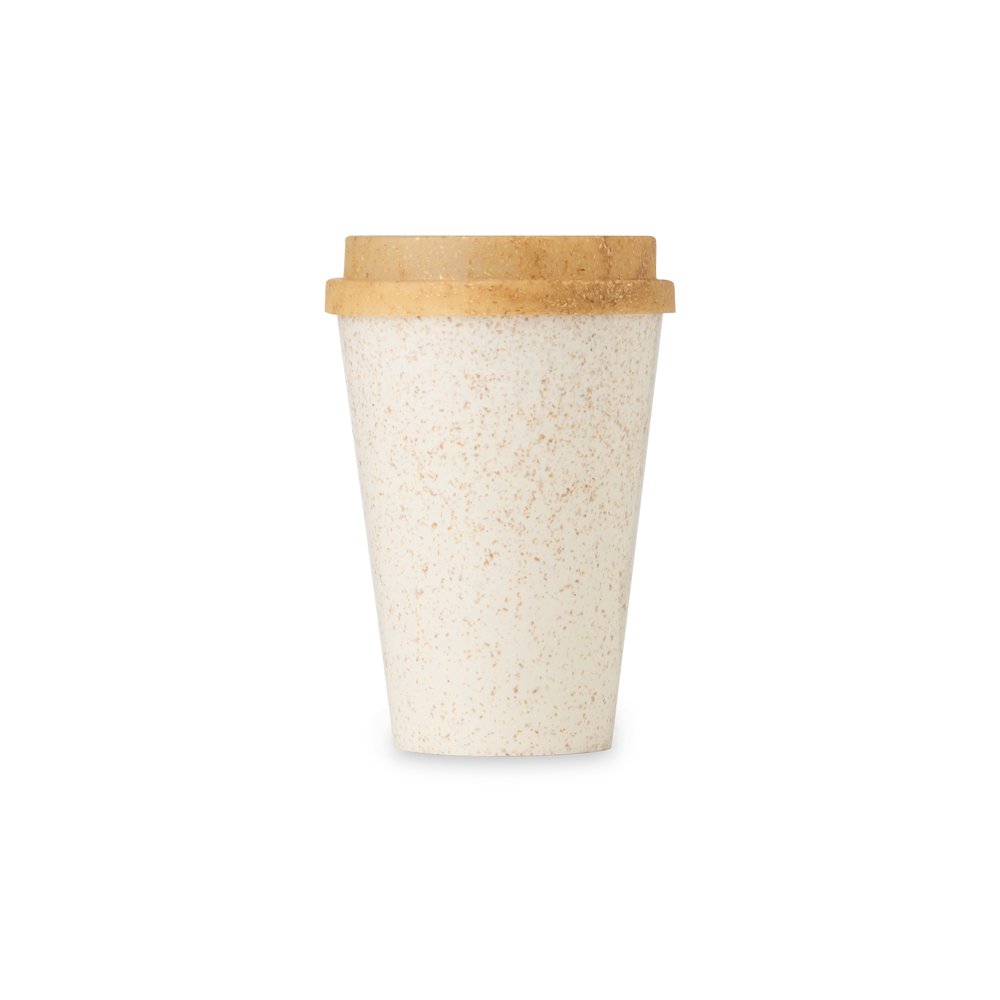 COPO ECOLÓGICO CAFÉ 430ML - FIBRA DE ARROZ E COCO - 1