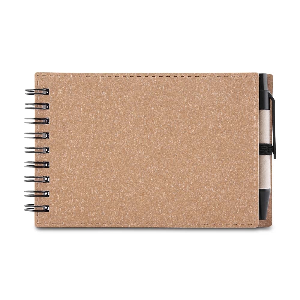 Bloco de anotações papelão com caneta - 2
