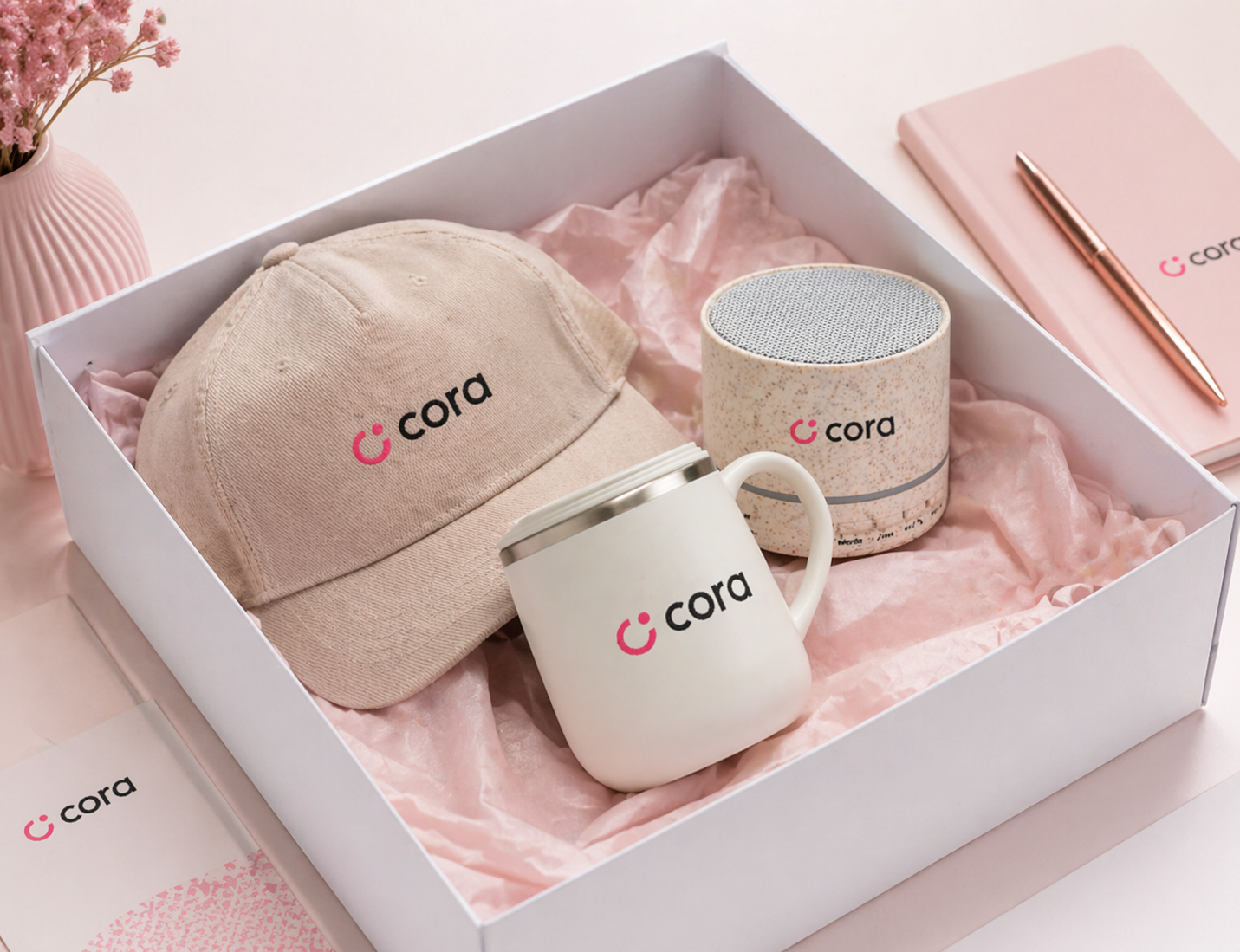 Kit boné com caixinha de som e caneca 370ml - 2