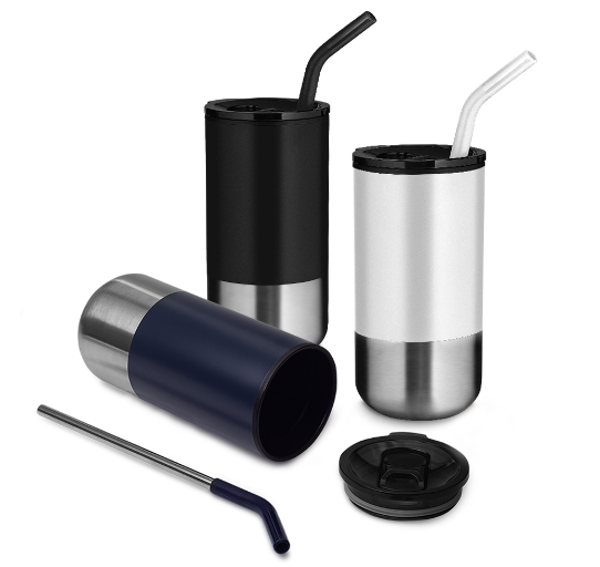COPO INOX COM CANUDO 500ML - 1