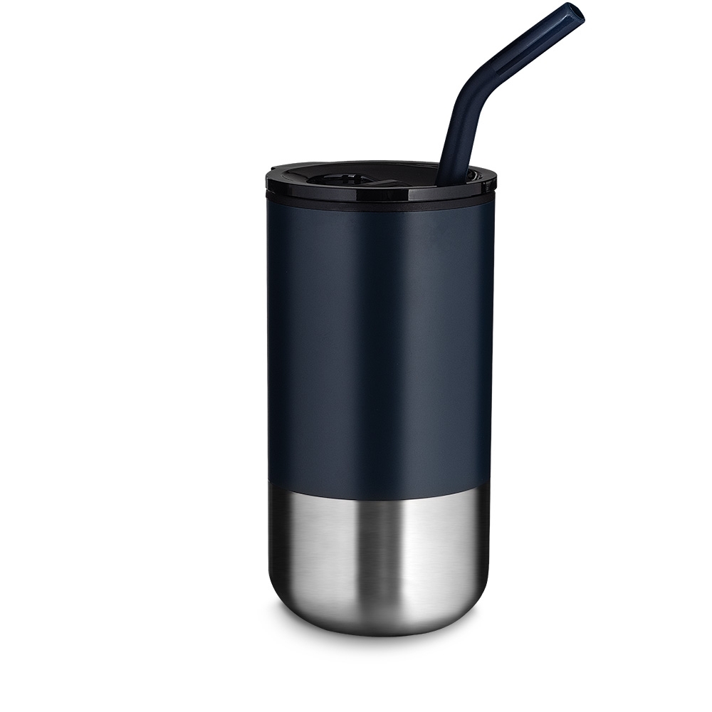 Copo inox com canudo 500ml - 2