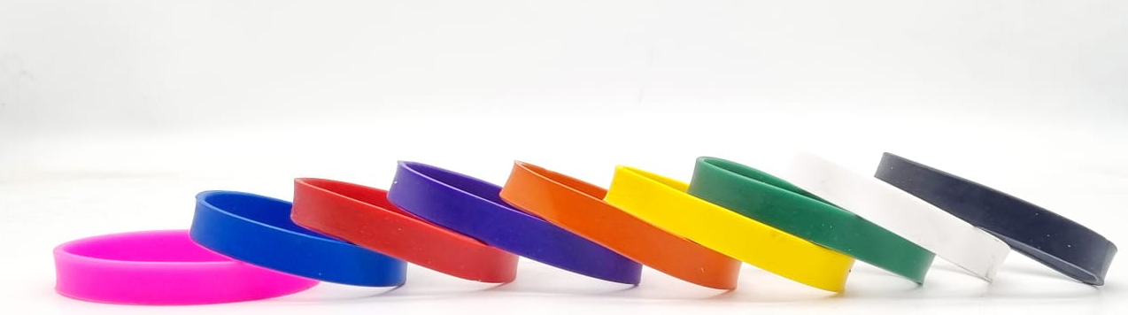 PULSEIRA EMBORRACHADA PERSONALIZADA 1 COR - 1