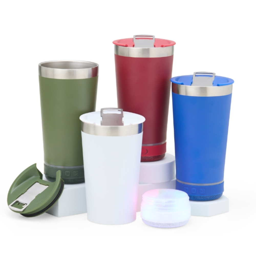 COPO TÉRMICO COM CAIXA DE SOM 400ML - 1