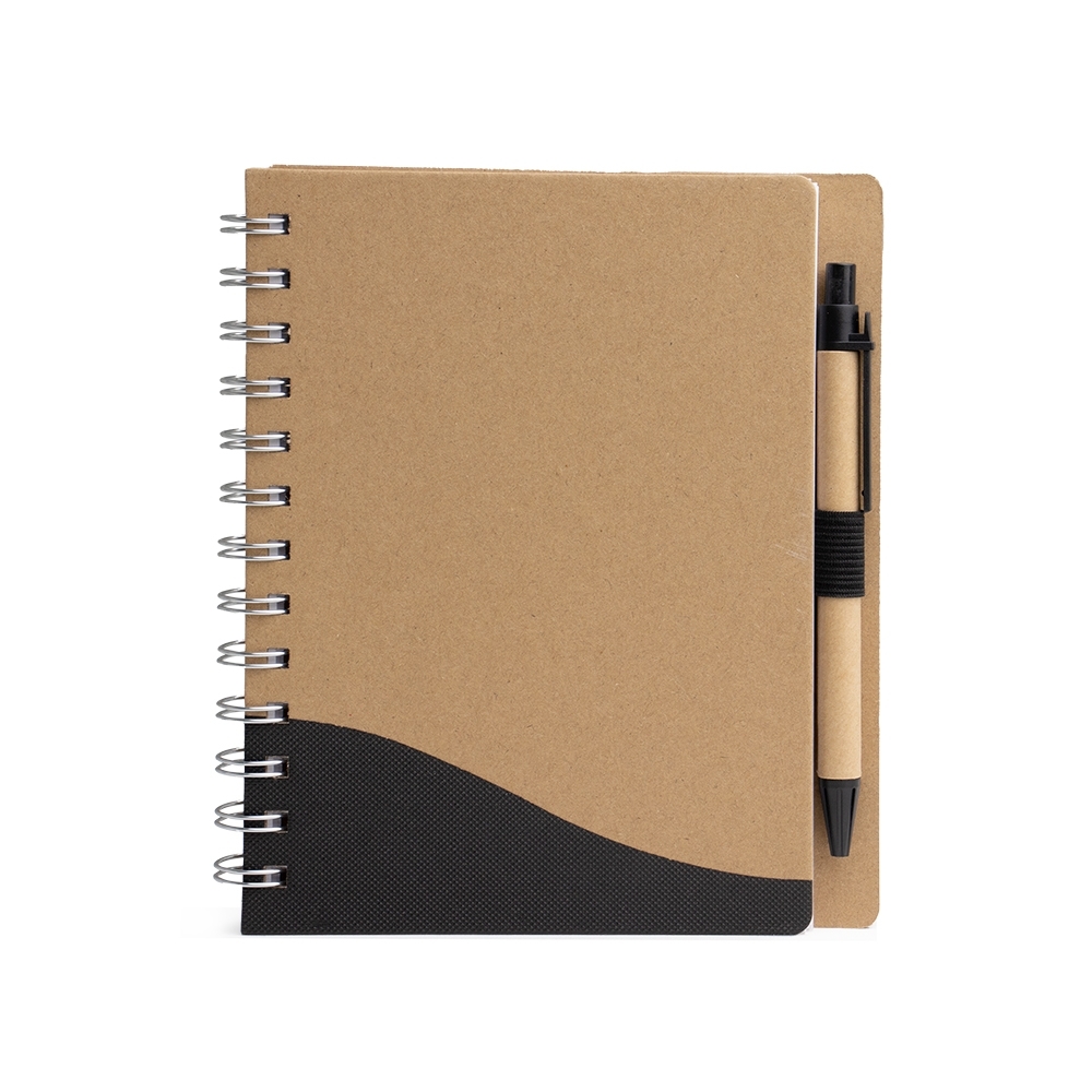 Caderno ecológico  e caneta com pauta 17x14 - 3