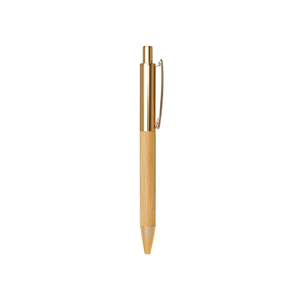 Caneta metal e bambu - 2