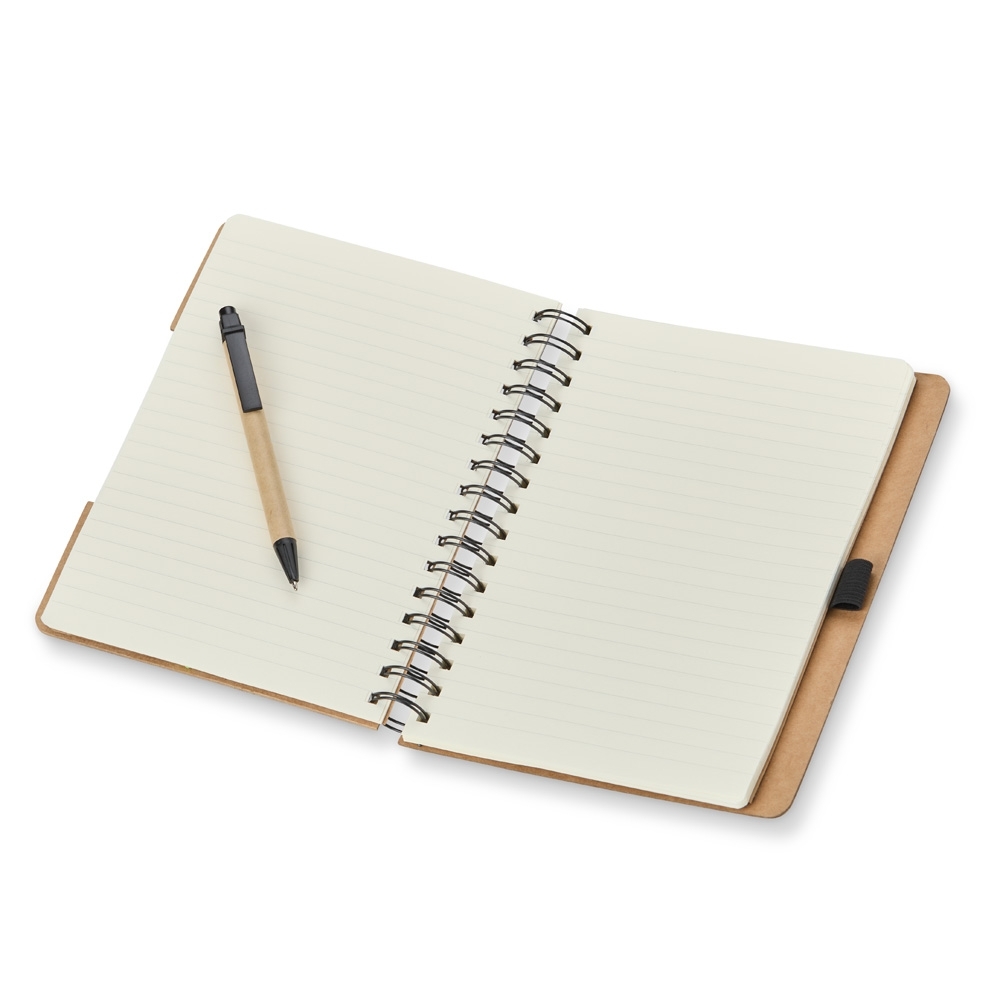 Caderno com autoadesivos e caneta com pauta 21x17 - 2