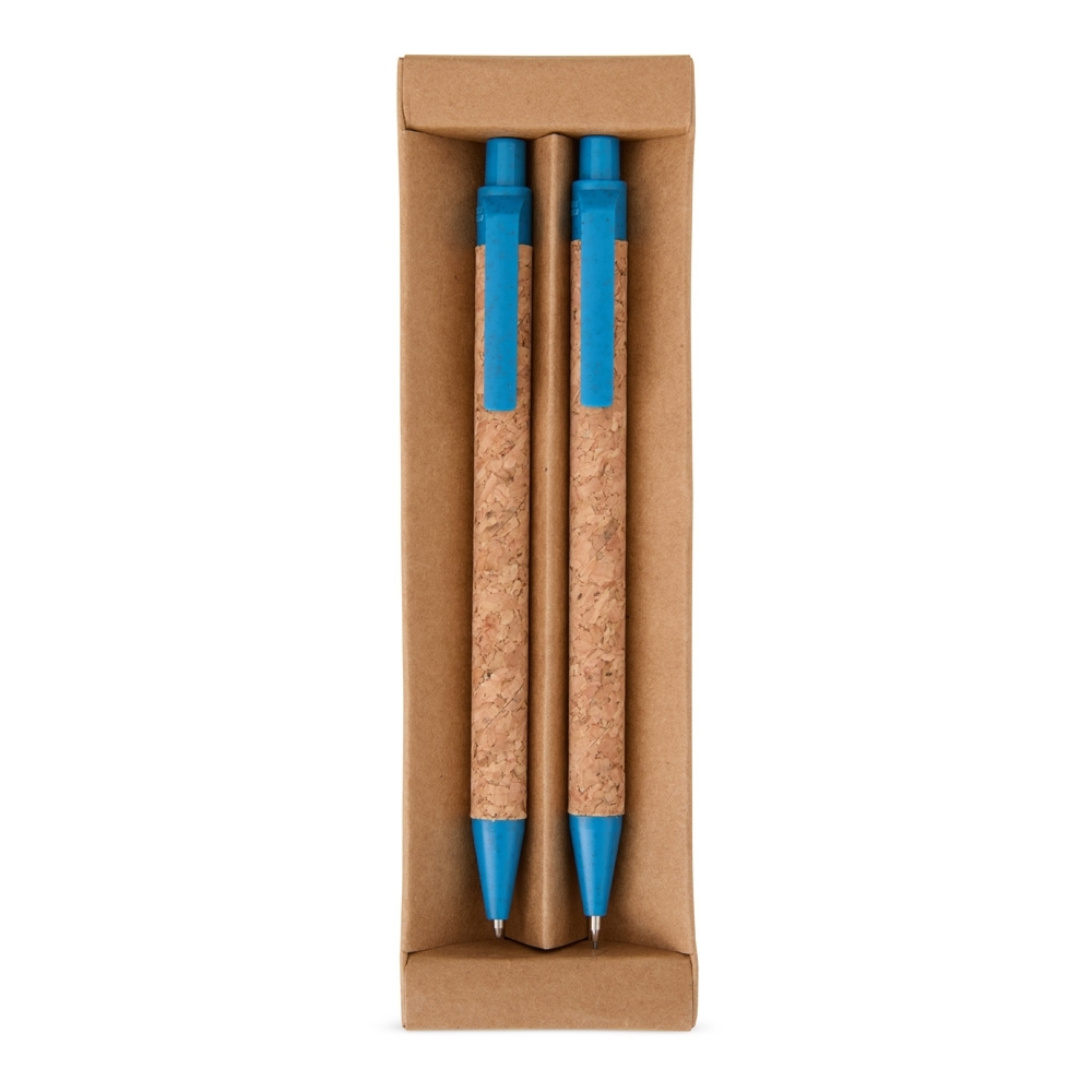 Kit ecológico caneta e lapiseira cortiça - 3