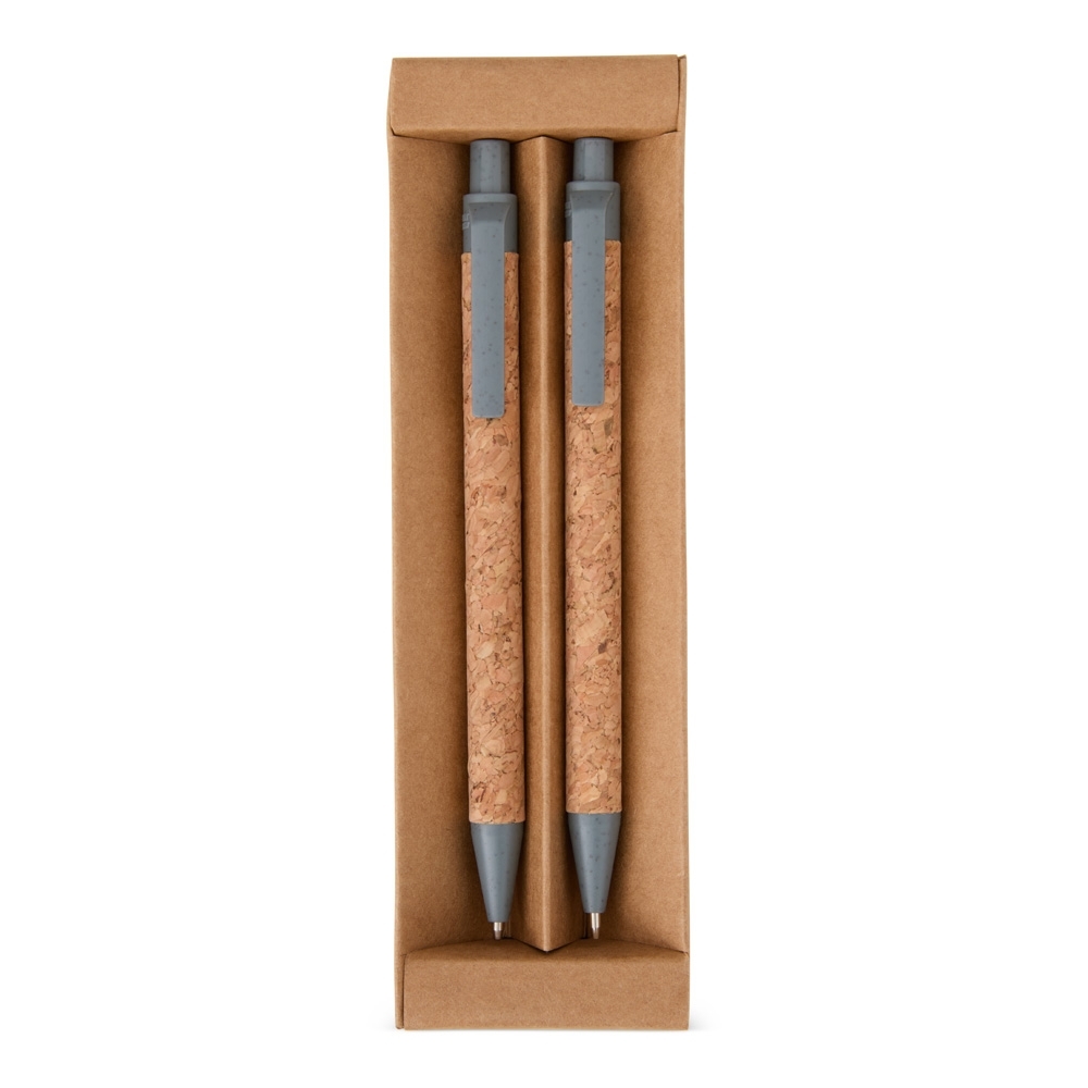 Kit ecológico caneta e lapiseira cortiça - 5