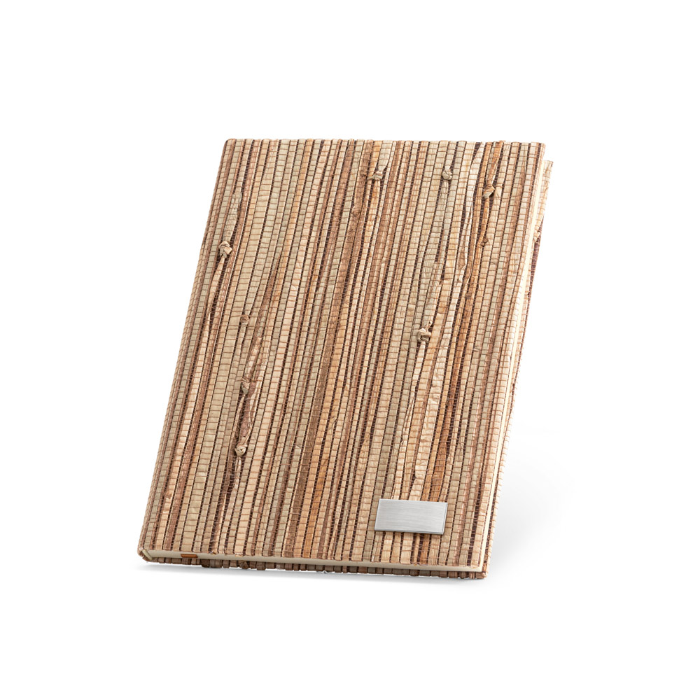 Caderno em palha natural sem pauta 21x15 - 2