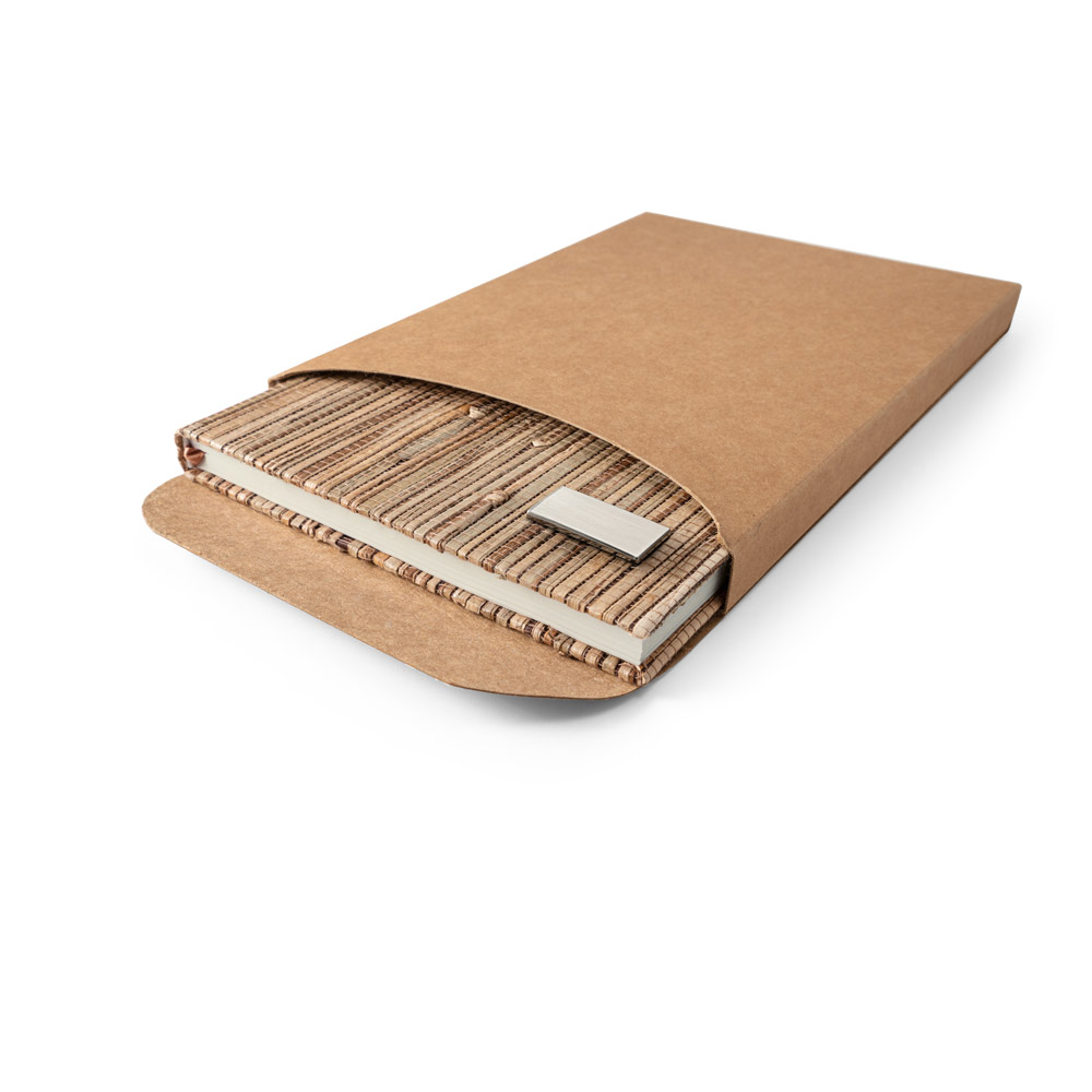 Caderno em palha natural sem pauta 21x15 - 4