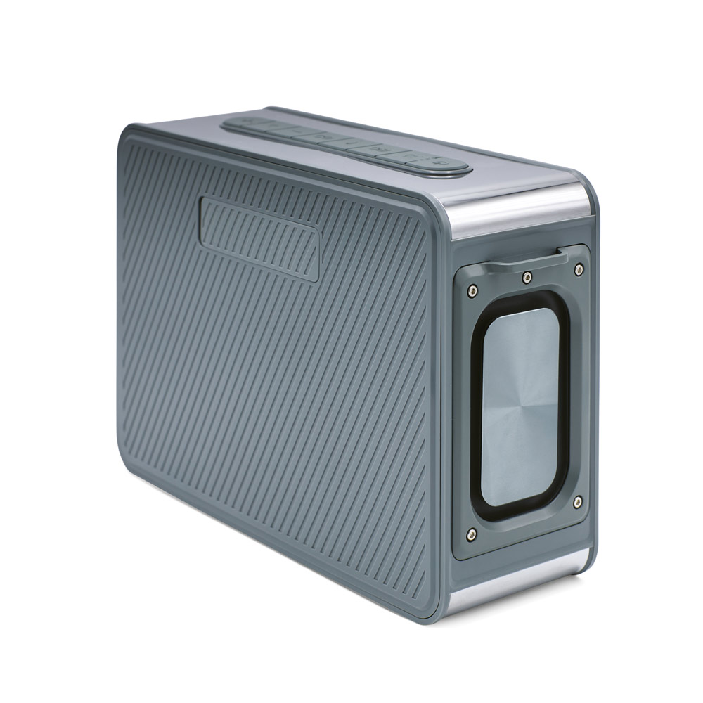 Caixa de som em abs com microfone - 3