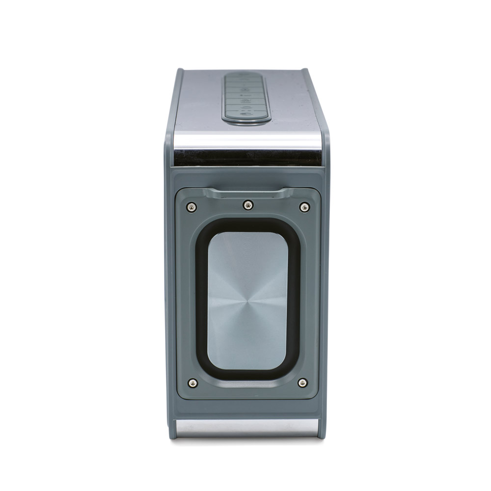 Caixa de som em abs com microfone - 4
