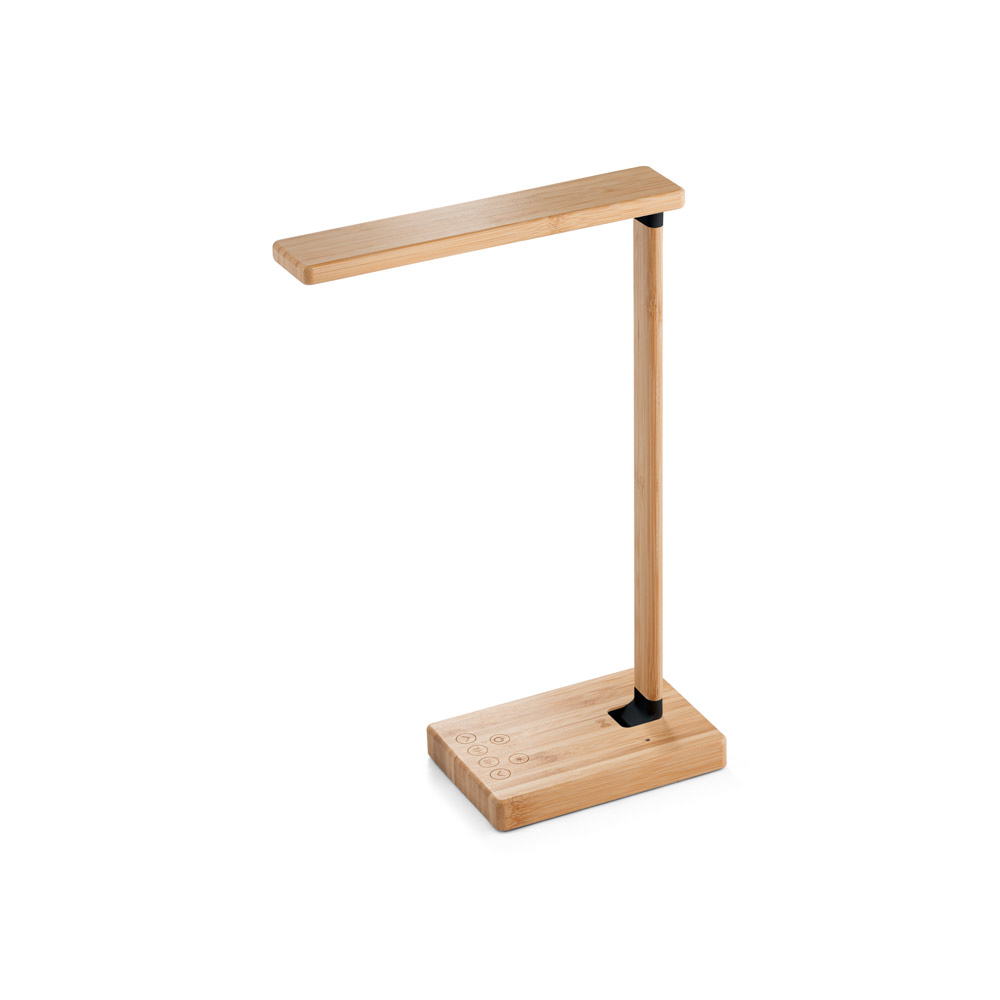 Luminária em bambu com carregador wireless - 3