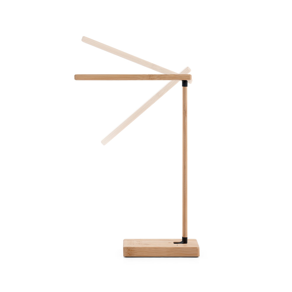 Luminária em bambu com carregador wireless - 6